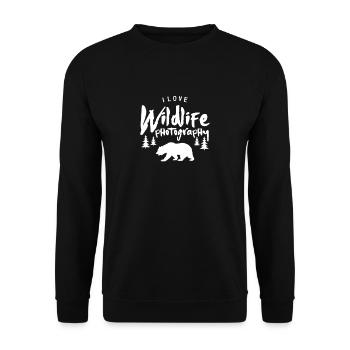 photographe de la faune - Sweat-shirt Unisexe - noir - Devant - Alina (178cm) & Michal (187cm)