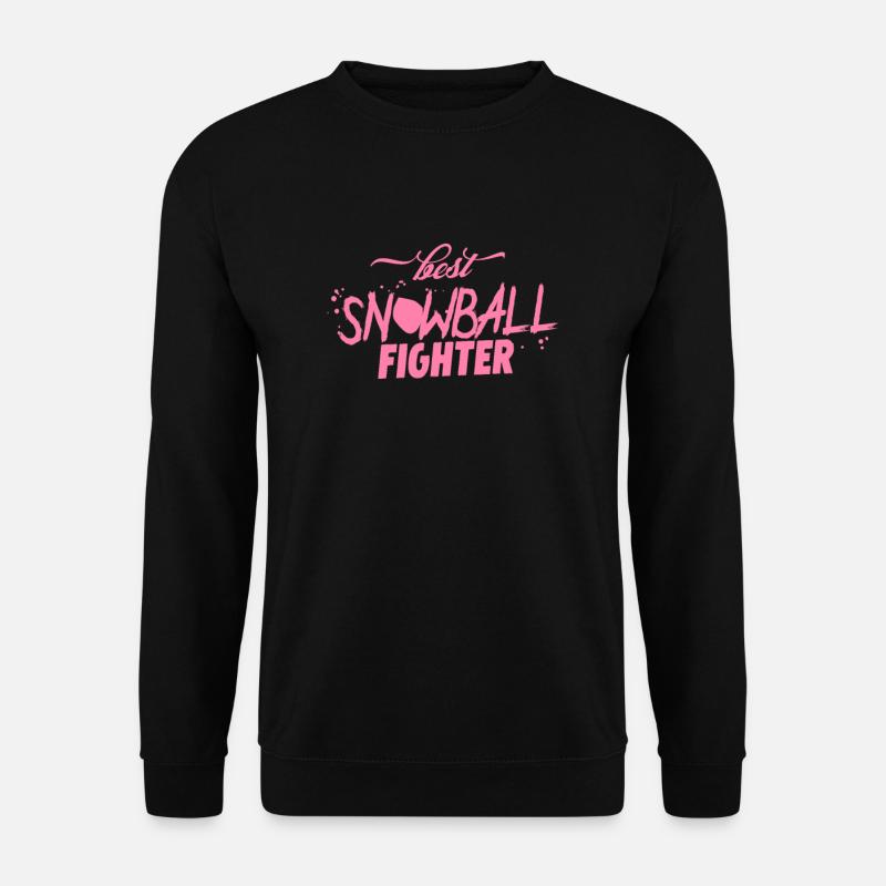 Schneeballschlacht - Unisex Pullover - Schwarz
