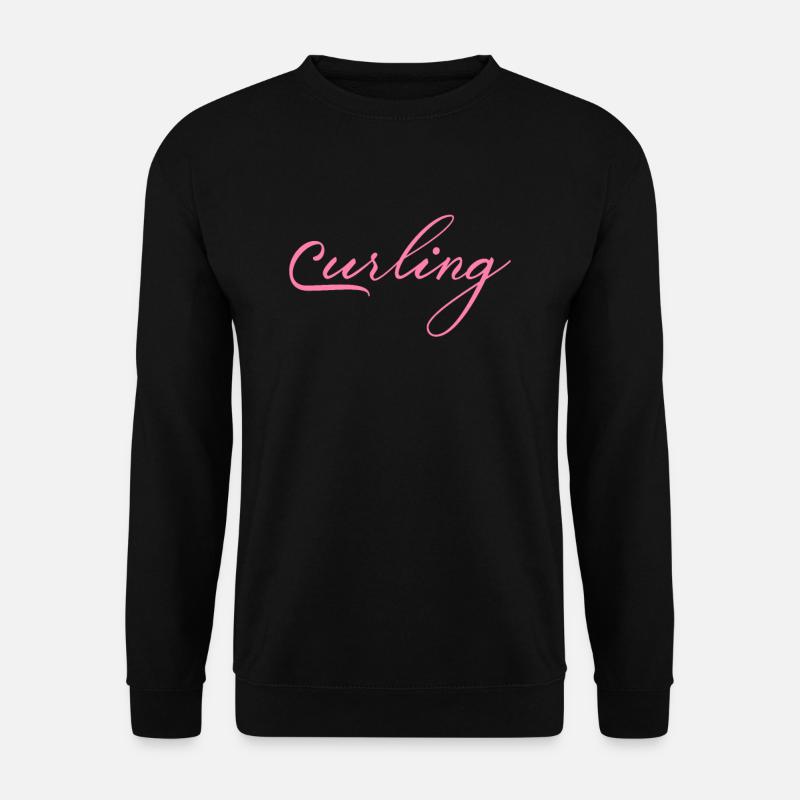 Curling - Unisex Pullover - Schwarz