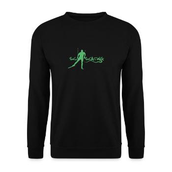 Langläufer Ski Skating Langlauf Skating Ski Winter - Unisex Pullover - Schwarz - Vorne - Alina (178cm) & Michal (187cm)