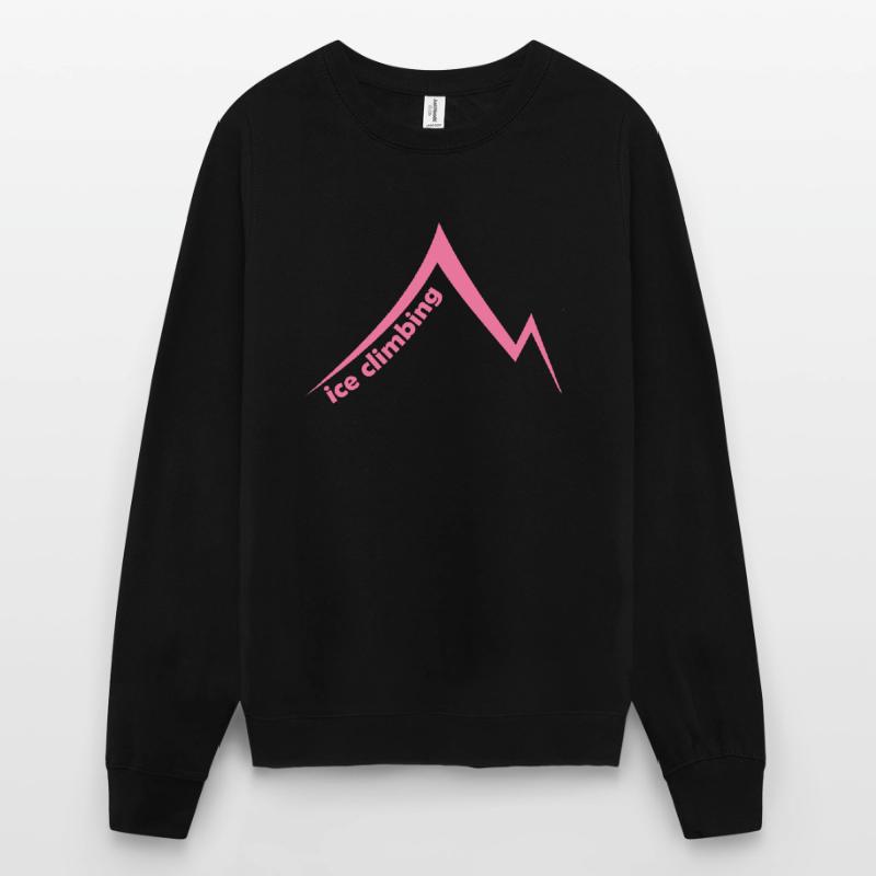 Eispickel Eisklettern Eiskletterer Eiswand Berg Unisex Pullover