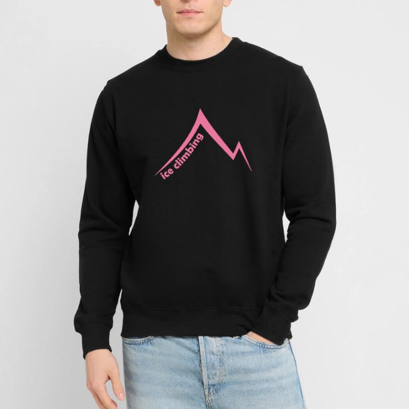 Eispickel Eisklettern Eiskletterer Eiswand Berg Unisex Pullover