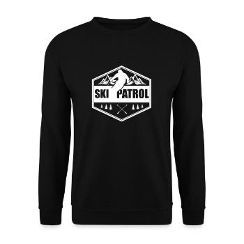 Ski patrol - Unisex Sweatshirt - black - Front - Alina (178cm) & Michal (187cm)