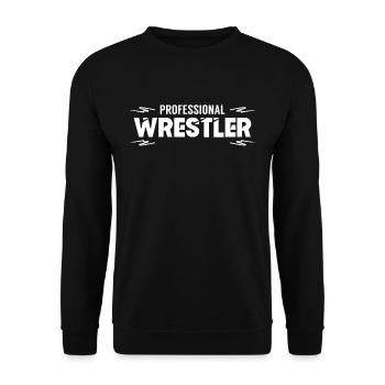 Wrestling Ringen Ringer Ringkampf Ringsport - Unisex Pullover - Schwarz - Vorne - Alina (178cm) & Michal (187cm)