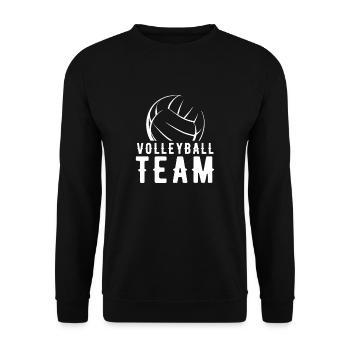 Volleyball Team - Unisex Pullover - Schwarz - Vorne - Alina (178cm) & Michal (187cm)