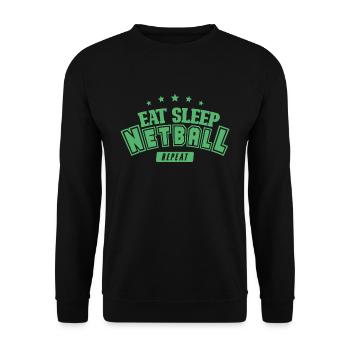 Netzball - Unisex Pullover - Schwarz - Vorne - Alina (178cm) & Michal (187cm)