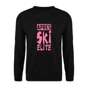 Apres Ski Party Team - Unisex Pullover - Schwarz - Vorne - Alina (178cm) & Michal (187cm)