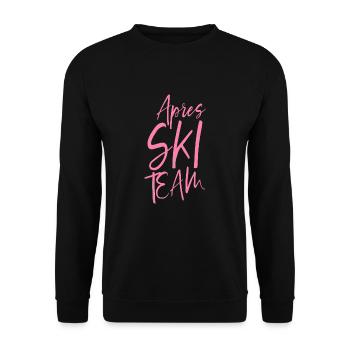 Apres Ski Party Team - Unisex Pullover - Schwarz - Vorne - Alina (178cm) & Michal (187cm)