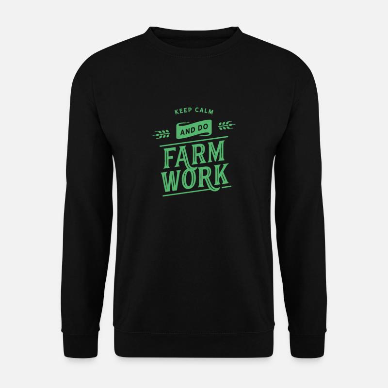 Bauernhof Arbeiter - Unisex Pullover - Schwarz