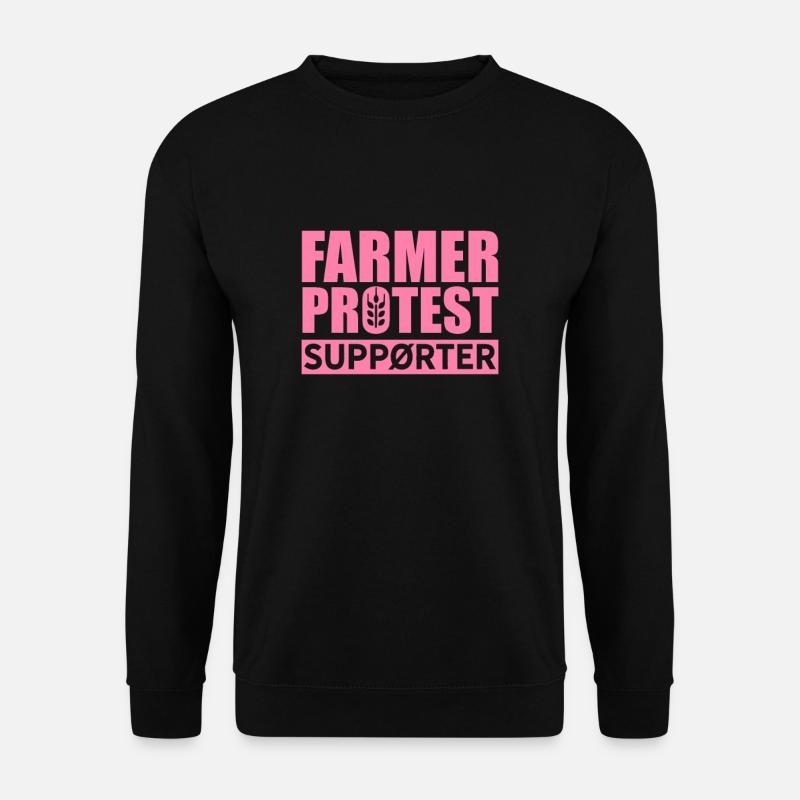 Farmer protest farmer protest protest - Unisex Sweatshirt - black