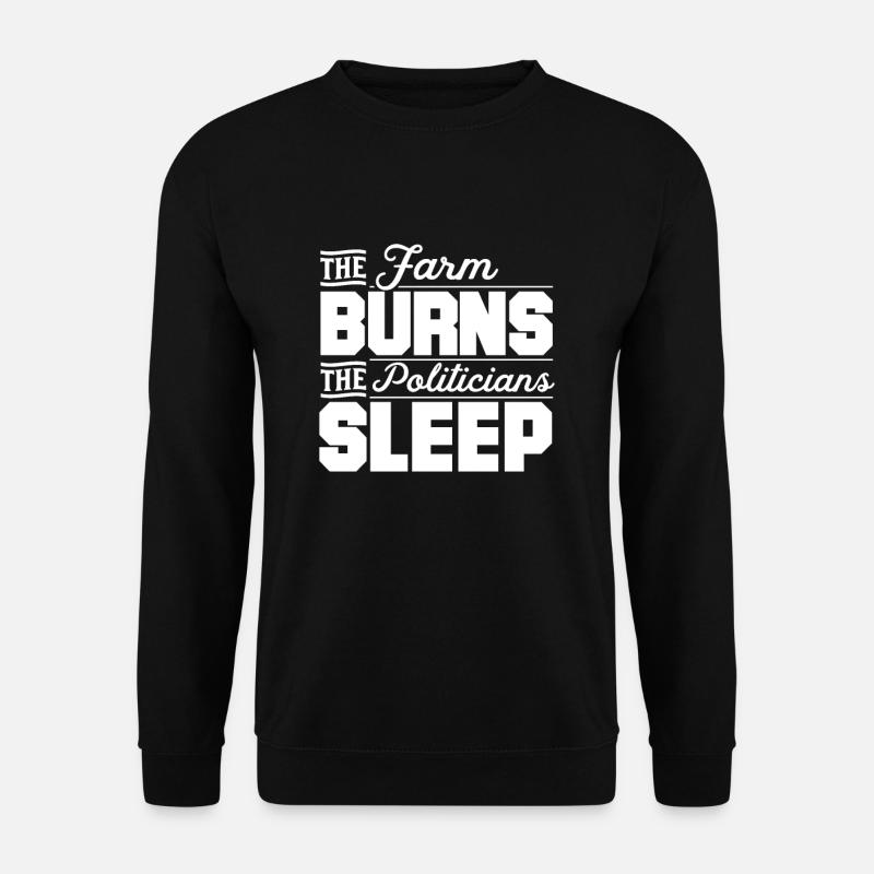 Farmers protest farmer demonstration - Unisex Sweatshirt - black