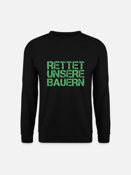 Landwirt Bauer Bauernprotest Protest Demonstration - Unisex Pullover - Schwarz