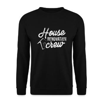 House renovation crew - Unisex Sweatshirt - black - Front - Alina (178cm) & Michal (187cm)