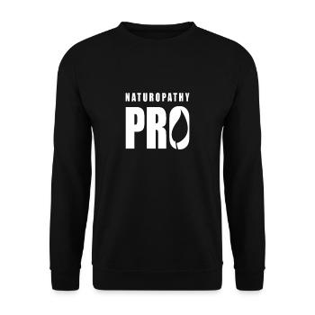 Team Naturopathy Healing Healer Naturopath - Unisex Sweatshirt - black - Front - Alina (178cm) & Michal (187cm)