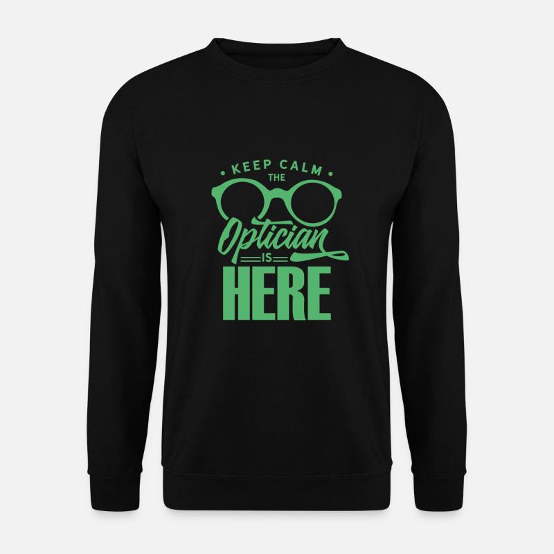 Augenoptik Optik Augenoptiker Optiker Auge Brille - Unisex Pullover - Schwarz