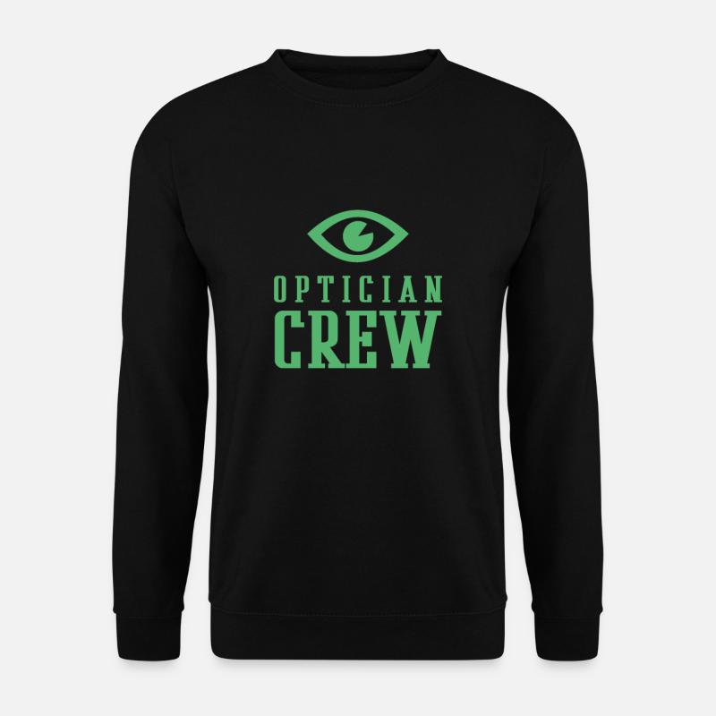 Auge Brille Optiker Augenoptiker Optik Augenoptik - Unisex Pullover - Schwarz