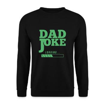 Papa Blague Drôle Papa Blague Père Blagues - Sweat-shirt Unisexe - noir - Devant - Alina (178cm) & Michal (187cm)