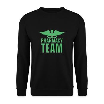 Team Medizin Apotheker Apothekerin Apotheke - Unisex Sweatshirt - black - Front - Alina (178cm) & Michal (187cm)