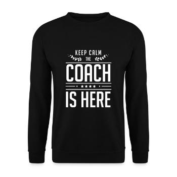 Coaching Coach Coaching Guru Trainer - Unisex Sweatshirt - black - Front - Alina (178cm) & Michal (187cm)