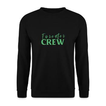 Forstwirtschaft Förster Försterin Försterei Forst - Unisex Pullover - Schwarz - Vorne - Alina (178cm) & Michal (187cm)