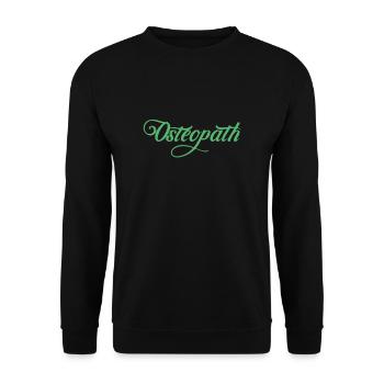 Team Osteopathie Osteopathin Osteopath Praxis - Unisex Sweatshirt - black - Front - Alina (178cm) & Michal (187cm)