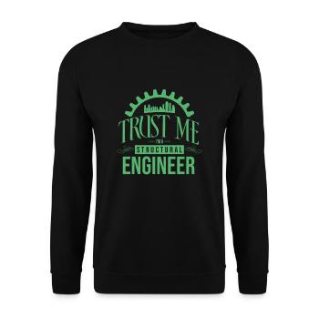 Building structural engineer structural engineer structural engineering - Unisex Sweatshirt - black - Front - Alina (178cm) & Michal (187cm)