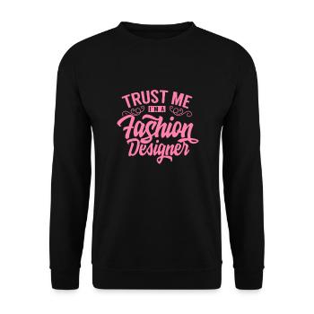 Créateur de mode créateur de mode styliste - Sweat-shirt Unisexe - noir - Devant - Alina (178cm) & Michal (187cm)