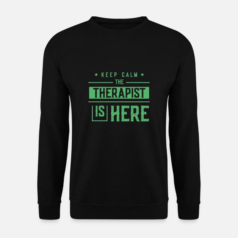 Therapist therapist team therapist therapy - Unisex Sweatshirt - black