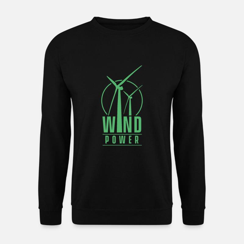 Windkraftanlage - Unisex Pullover - Schwarz