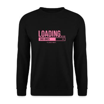 Funny Dad Joke Dad Joke Dad Say Dadjokes - Sweat-shirt Unisexe - noir - Devant - Alina (178cm) & Michal (187cm)