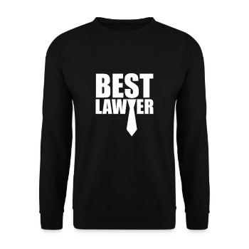 Law firm team lawyer attorney lawyer - Unisex Sweatshirt - black - Front - Alina (178cm) & Michal (187cm)
