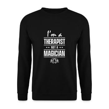 Therapie Team Beruf Therapeut Therapeutin - Unisex Pullover - Schwarz - Vorne - Alina (178cm) & Michal (187cm)