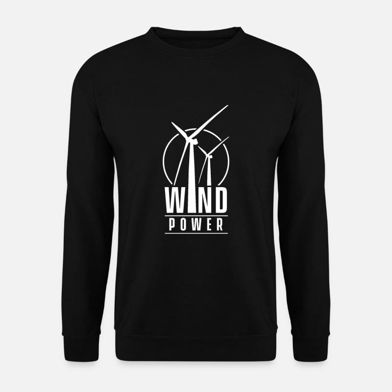 Éolienne énergie éolienne éolienne éolienne énergie éolienne - Sweat-shirt Unisexe - noir
