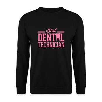 Dentiste dentaire technicienne dentaire - Sweat-shirt Unisexe - noir - Devant - Alina (178cm) & Michal (187cm)
