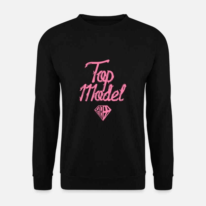 Model - Unisex Sweatshirt - black