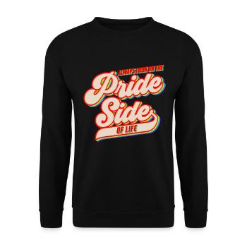 Toujours regarder du côté de la fierté - LGBT - Sweat-shirt Unisexe - noir - Devant - Alina (178cm) & Michal (187cm)