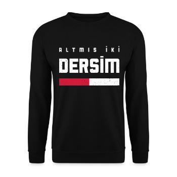 Dersim 62 Türkei Turkiye Geschenk Urlaub TR Türk - Unisex Pullover - Schwarz - Vorne - Alina (178cm) & Michal (187cm)