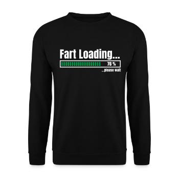 Fart Loading - Unisex Pullover - Schwarz - Vorne - Alina (178cm) & Michal (187cm)