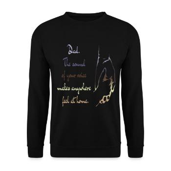 Dad and son #4 - Unisex Sweatshirt - black - Front - Alina (178cm) & Michal (187cm)