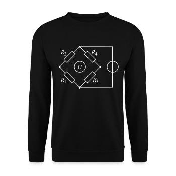 Electronique de pont de mesure - Sweat-shirt Unisexe - noir - Devant - Alina (178cm) & Michal (187cm)
