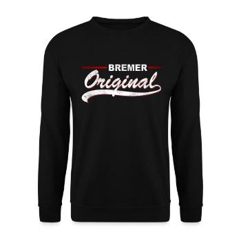 Bremer Original - Unisex Pullover - Schwarz - Vorne - Alina (178cm) & Michal (187cm)