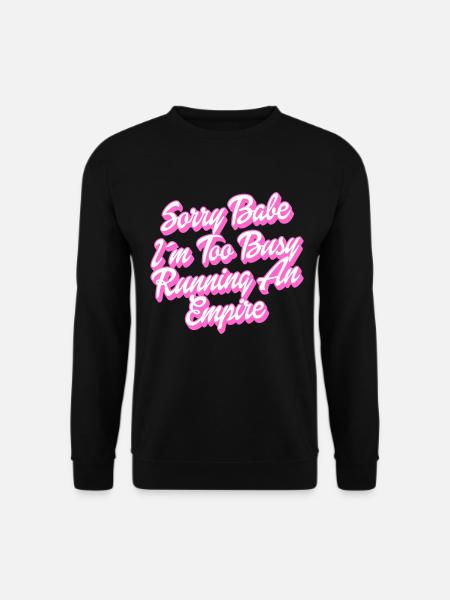 Busy Empire Runner | Farben änderbar - Unisex Pullover - Schwarz