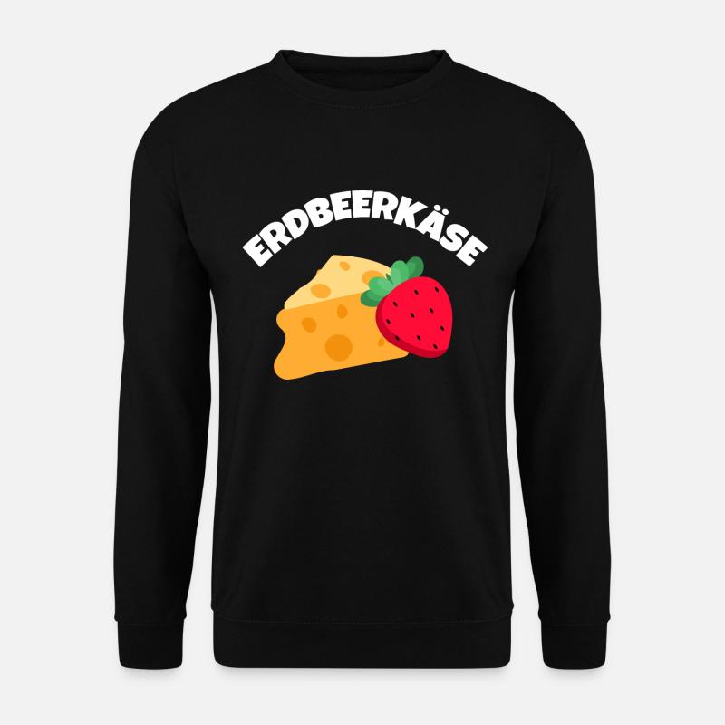 Erdbeerkaese w - Unisex Pullover - Schwarz