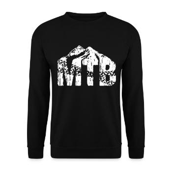 MTB - Unisex Sweatshirt - black - Front - Alina (178cm) & Michal (187cm)