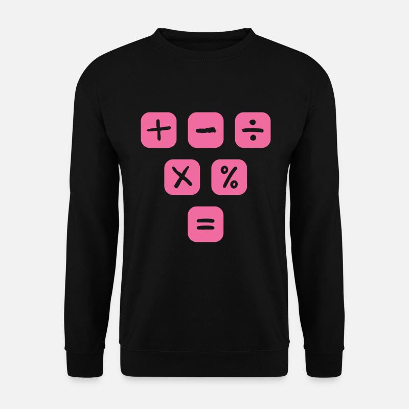 Math Symbols mathematical Signs Maths - Unisex Sweatshirt - black