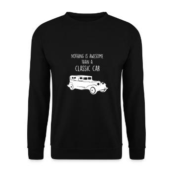 Classic cars vintage cars - Unisex Sweatshirt - black - Front - Alina (178cm) & Michal (187cm)