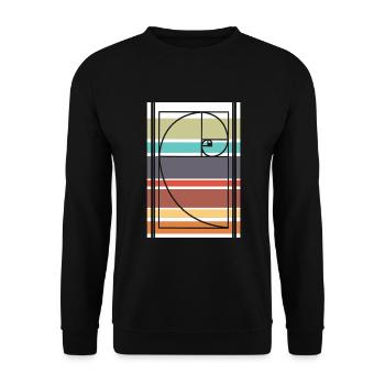 Fibonacci Mathe - Unisex Pullover - Schwarz - Vorne - Alina (178cm) & Michal (187cm)