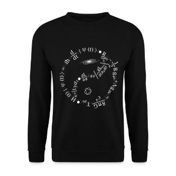 Quantum Mechanics Formula - Unisex Sweatshirt - black - Front - Alina (178cm) & Michal (187cm)