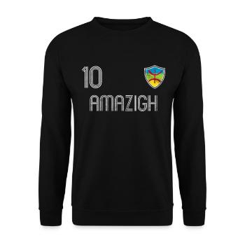 Amazigh Football Team - Unisex Sweatshirt - black - Front - Alina (178cm) & Michal (187cm)