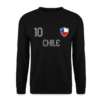 Chile Fußball Mannschaft - Unisex Pullover - Schwarz - Vorne - Alina (178cm) & Michal (187cm)